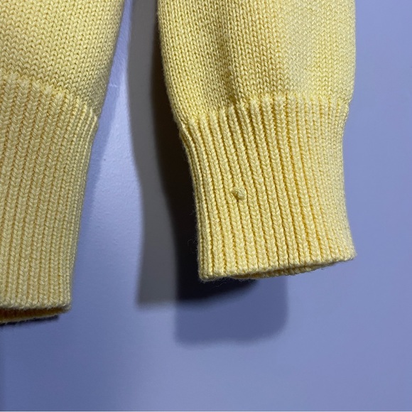 ALIA Petites Yellow Zip Up Cottagecore Cardigan - Medium - Picture 6 of 8